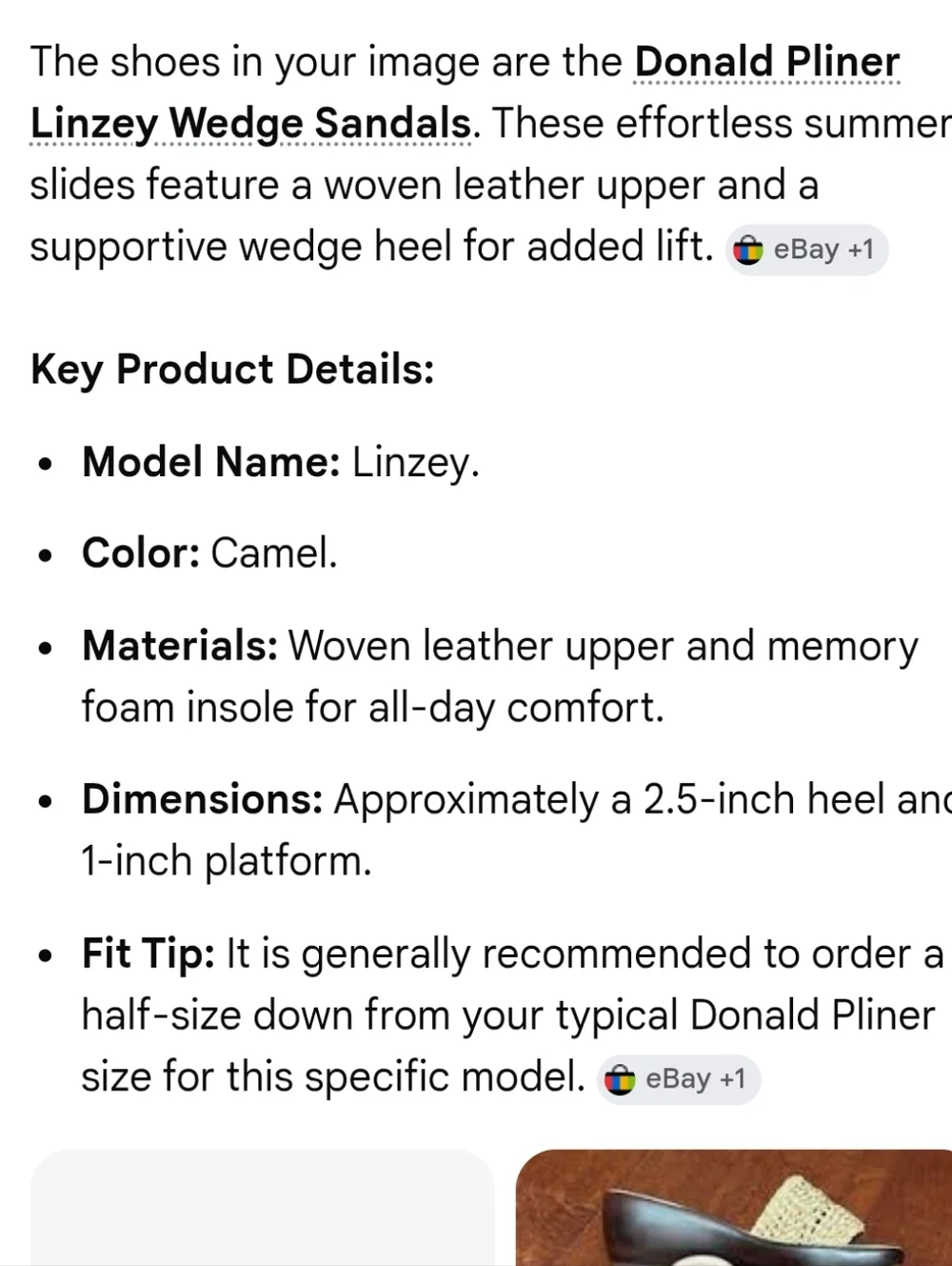 Donald J. Pliner Linzey Wedge Tan Woven Slide Sandal - Picture 9 of 9